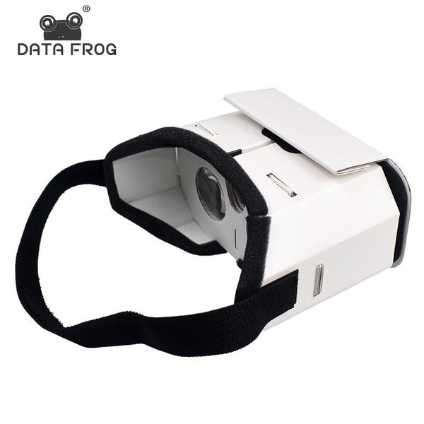 Data Frog DIY Portable Virtual Reality Glasses Google Cardboard 3D Glasses VR Box For SmartPhones For Iphone X 7 8 VR