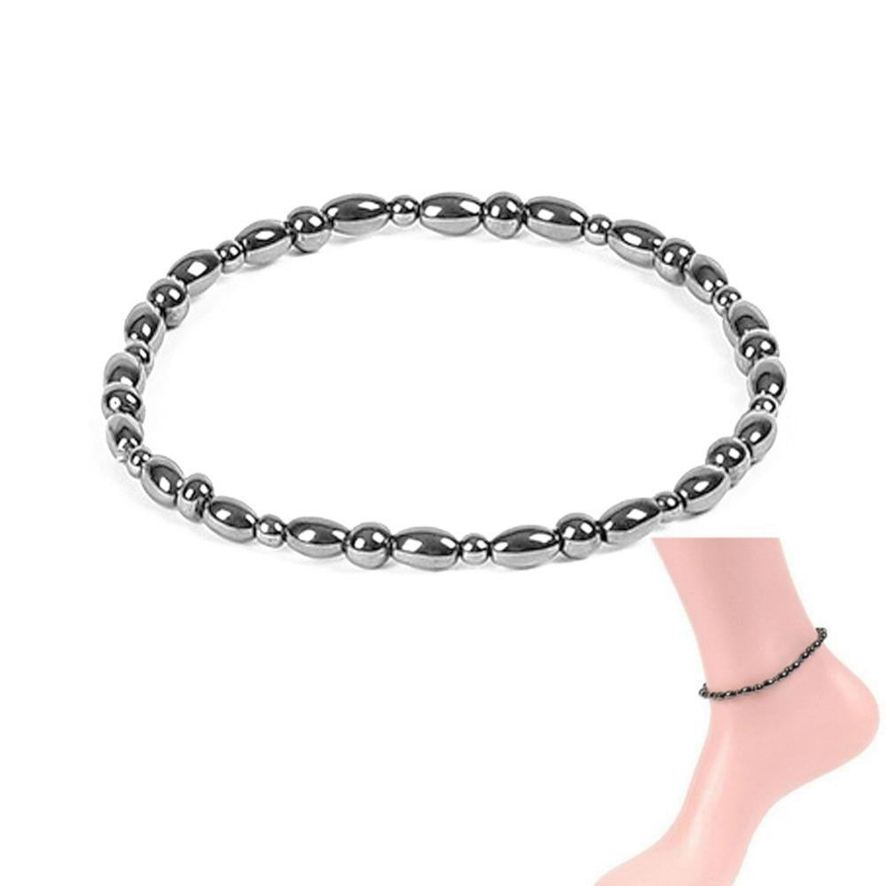 Magnetic Slimming Anklet Bracelet Black Gallstone Weight Loss Stimulating Acupoints Therapy Fat Burning Health Care #271499