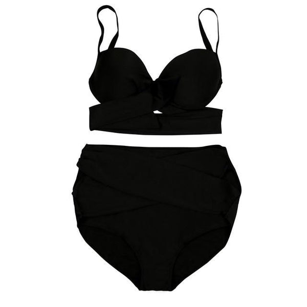 Plus Size Swimwear Women Black Floral Print Swimming Suit For Women Hollow Out Sexy Tankini Swimsuit Womens Casual Swimsuit Girl