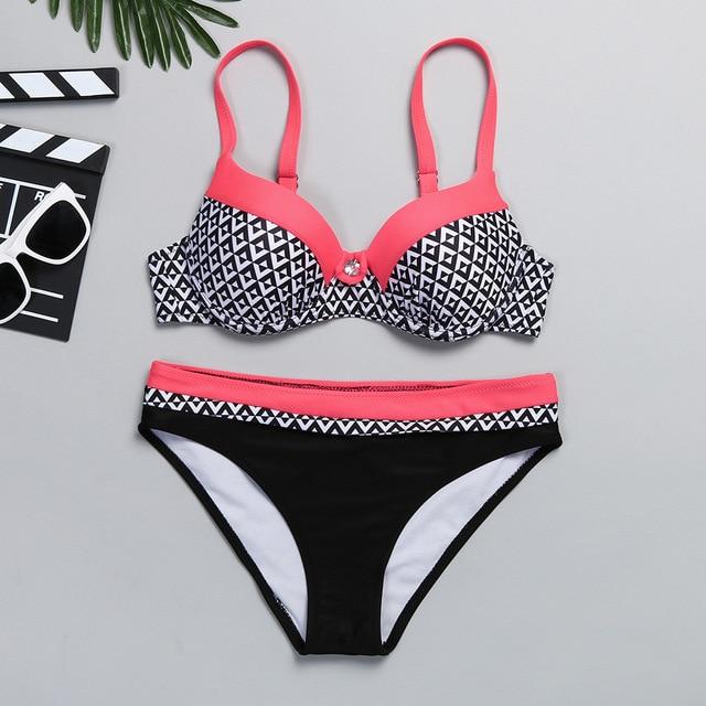 Push Up Bikini Set S-XXL Swimming Suit Women Swim Wear Bathing Suit Women Swimwear For Women Bather Sexy Swimming Suit Plavky #N