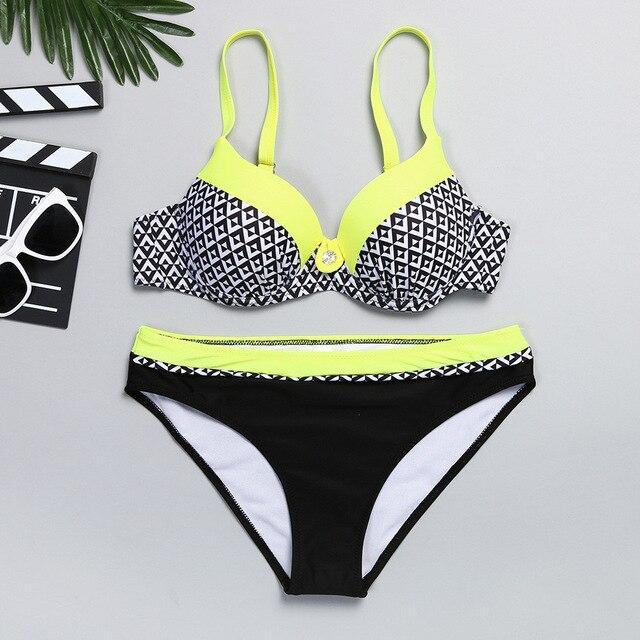 Push Up Bikini Set S-XXL Swimming Suit Women Swim Wear Bathing Suit Women Swimwear For Women Bather Sexy Swimming Suit Plavky #N
