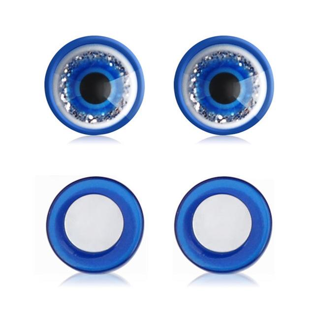 1 Pairs Blue/Black Magnetic Slimming Earrings Slimming Patch Lose Weight Health Magnets Of Lazy Paste Slim Patch