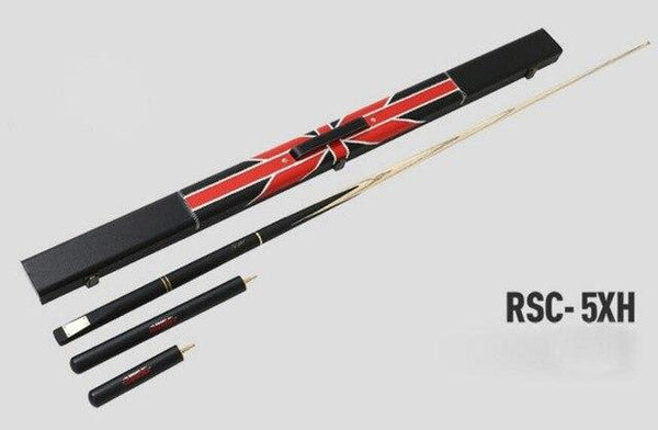 RILEY Ash Wood 3/4 Snooker Cue 9.5mm Tip 2 Extensions with Snooker Cue Case Set Professional Handmade Billiard Stick Kit China