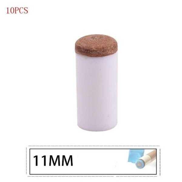 Mounchain 10Pcs/set Cue Tips Billiard Replacement with Pool Cue Stick Ferrules Parts