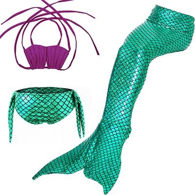 NAVSEGDA Girls Swimwear 2019 New Lovely Children Baby Bath Split Swimsuit Costume Mermaid Tail Princess Bikini Set Dress