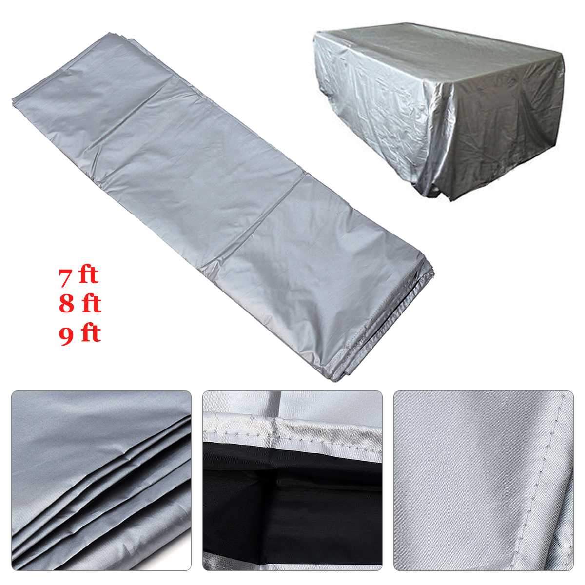 7/8/9 Foot Universal Waterproof DustProof Cloth for Rectangle-Shaped Pool Table Billiard Cover Tableclo Snooker Accessory