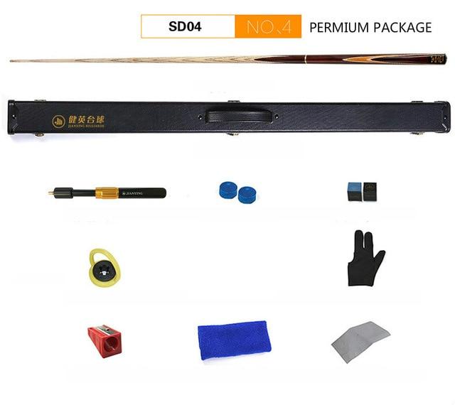 Jianying Billiard Club Set British Snooker Billiard Cue Single Hand Rod Pool Cue Accesoires SD04