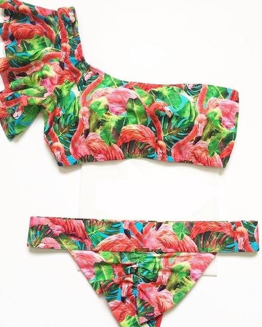 2019 Sexy Bikini Swimwear Women Swimsuit Push Up Biquini Brazilian Bikini Set Tie Up Summer Beach Wear Print Bathing Suit Female