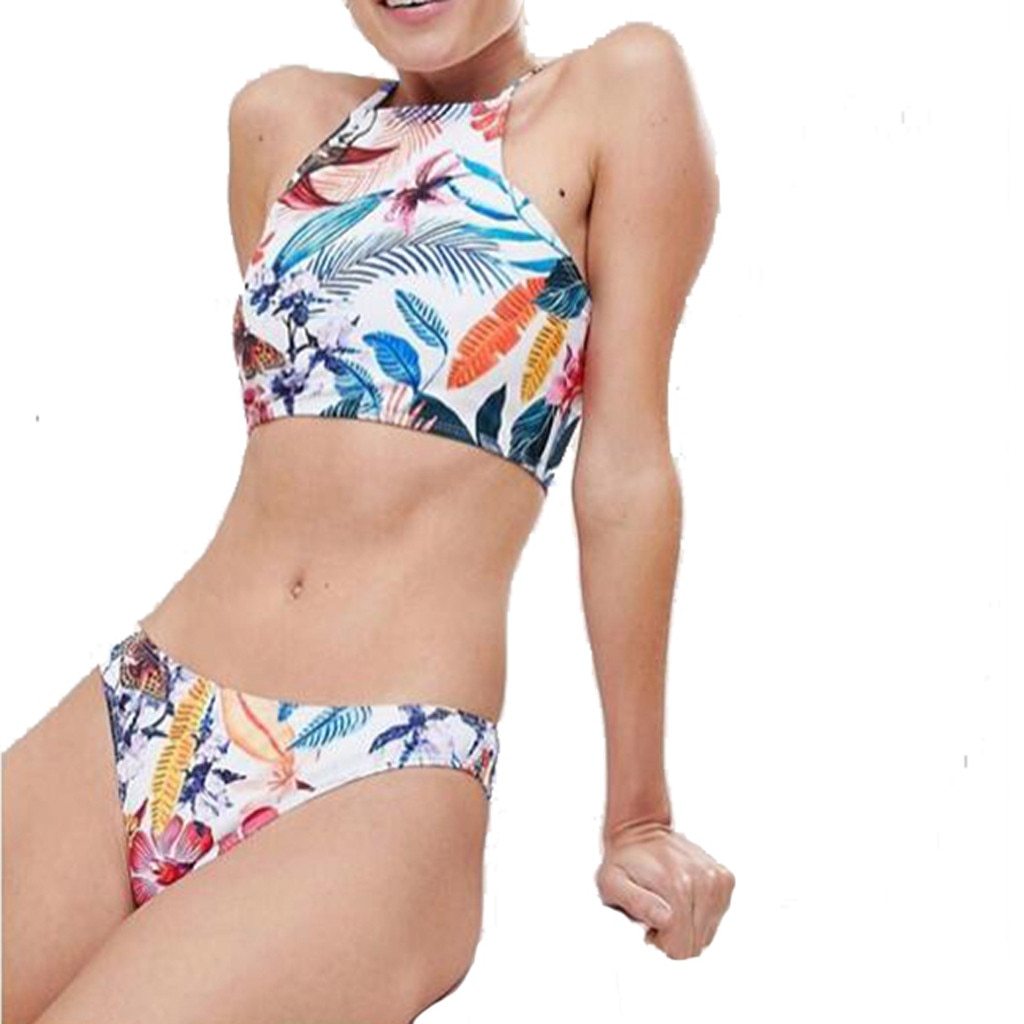 Swimming Suit For Women Summer 2019 Beach Girls Halter Tankini Brazilian Bathing Suit Two Piece Swimsuit Maillot De Bain Femme