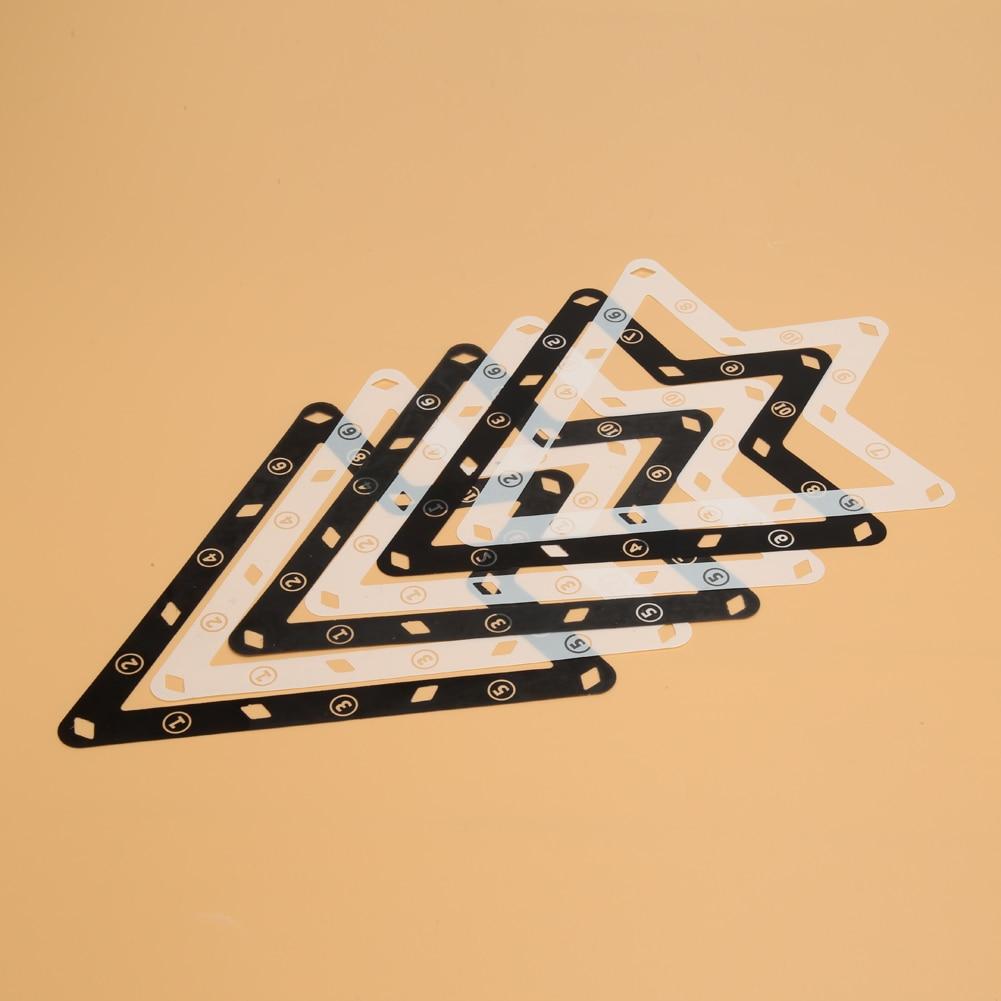 6pcs 9 and 10 Ball Magic Rack Billiard Pool Cue Accessory Pool Cue The Greatest Tip Tool Billiard triangle Cue rack