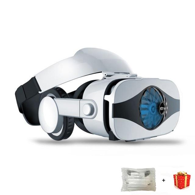 Fiit 5F Helmet 3D VR Glasses Virtual Reality Headset For iPhone Android Smartphone Goggles Casque Smart Phone Android 3 D Lens