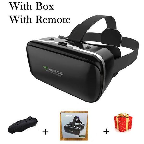 VR Shinecon 6.0 Casque Virtual Reality Glasses 3 D 3d Goggles Headset Helmet For iPhone Android Smartphone Smart Phone Lens Ios