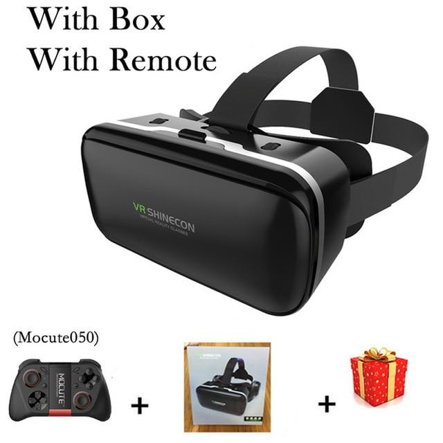 VR Shinecon 6.0 Casque Virtual Reality Glasses 3 D 3d Goggles Headset Helmet For iPhone Android Smartphone Smart Phone Lens Ios