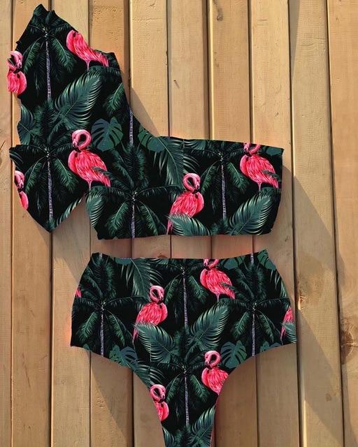 2019 Sexy Bikini Swimwear Women Swimsuit Push Up Biquini Brazilian Bikini Set Tie Up Summer Beach Wear Print Bathing Suit Female