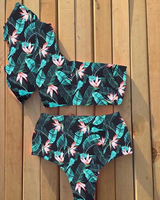 2019 Sexy Bikini Swimwear Women Swimsuit Push Up Biquini Brazilian Bikini Set Tie Up Summer Beach Wear Print Bathing Suit Female