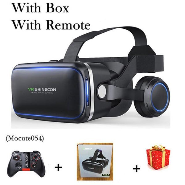 VR Shinecon 6.0 Casque Virtual Reality Glasses 3 D 3d Goggles Headset Helmet For iPhone Android Smartphone Smart Phone Lens Ios