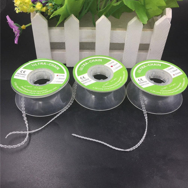 Dental Tool Orthodontic Elastic Clear Ultra Power Chain Rubber Band 3 Types Hot SALE