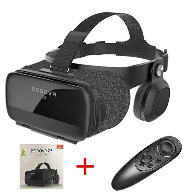 NEW Global Version BOBOVR Z5 Virtual Reality Headset VR Box 3D glasses Cardboard for Daydream smartphones Full package  GamePad