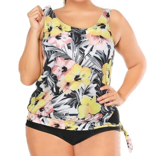 Tankini Swimsuit 2019 With Shorts Two Piece Swimwear Female Plus Size Swimming Suit For Women Beachwear Bathing Suit May Bathers
