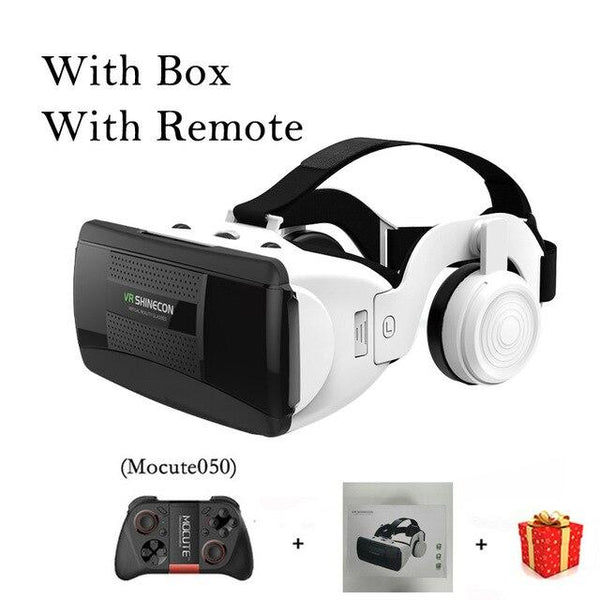 Shinecon G06EB Helmet 3D VR Glasses Virtual Reality Headset Lens For iPhone Android Smartphone Smart Phone Goggles Gaming 3 D