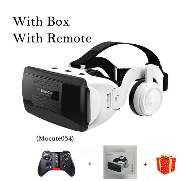 Shinecon G06EB Helmet 3D VR Glasses Virtual Reality Headset Lens For iPhone Android Smartphone Smart Phone Goggles Gaming 3 D