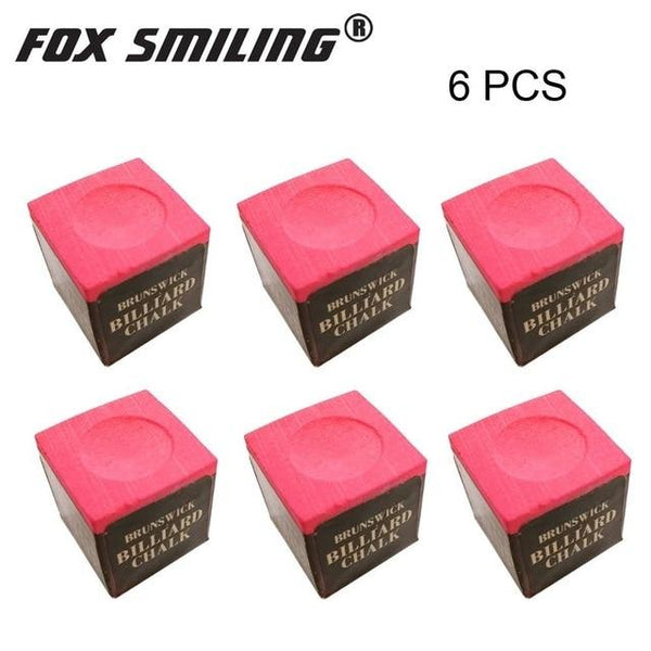 Fox Smiling Snooker Billiard Chalk Pool Cue Chalk Oil Dry Billiard No-slip Chalk Billar Table Chalk With Good Quality