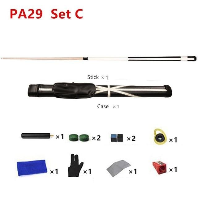 10/11.5/12.75mm 58 Inch Billiards Snooker Maple Pool Cue Stick With Cue Tip For Nine-ball Ball Come With Extension