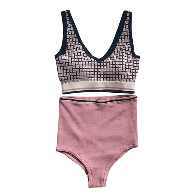 Swimming Suit For Girls Mayo De Bain Femme Mayokini Swimsuit Teenagers Womens Bathing Suits 2019 Korean New Ins Retro Sexy