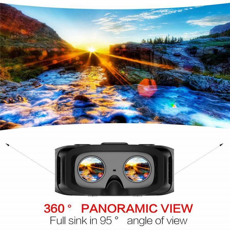 VR All In One Glasses 3D Headset Android 5.1WIFI Quad Core 2/16GB 5.5inch 1920*1080 rk3288 Wifi VR Virtual Reality Geo-gyroscope