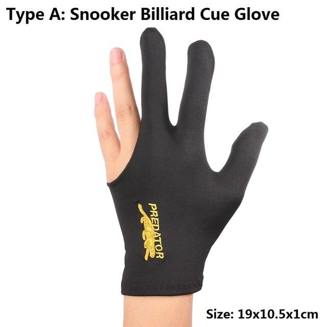 Lycra Fabrics Embroidery Left Hand Open Three Finger Snooker Billiard Cue Glove Pool Fitness Accessories Hot Sale Dropshipping