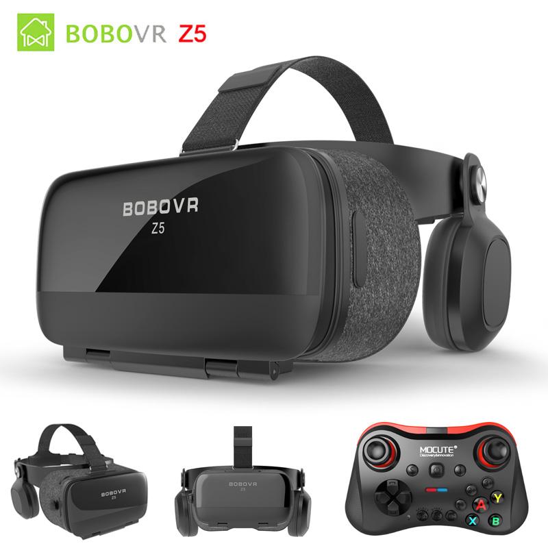 Original BOBOVR Z5 Immersive Virtual Reality Headset Stereo 3D Glasses VR Cardboard Helmet 120 FOV for 4.7-6.2' Smartphone