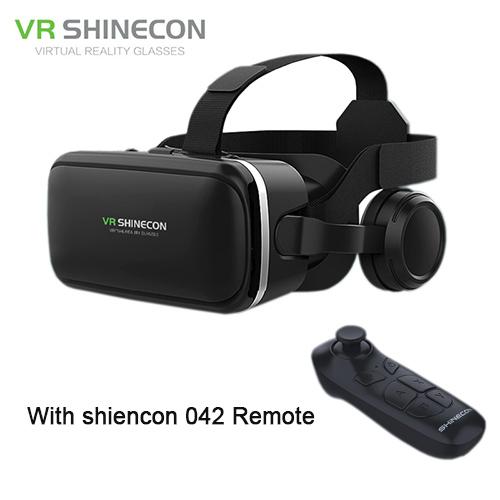 Shinecon 6.0 Virtual Reality Smartphone 3D Glasses VR Headset Stereo Helmet VR Headset with Remote Control for IOS Android