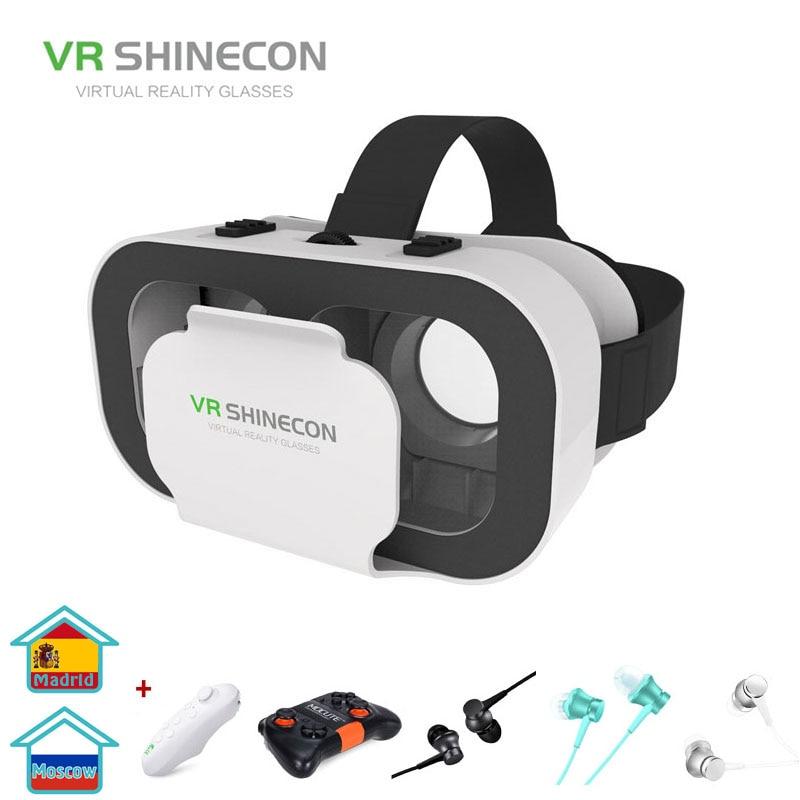 VR SHINECON G05A 3D VR Glasses Headset for 4.7-6.0 inches Android iOS Smart Phones