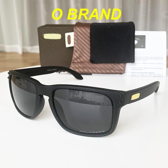 HOLBROOKer Retro Unisex Sunglasses Men Brand Designer Real Polarized UV400 lens Square Sun glasses for Sports Fishing driver vr