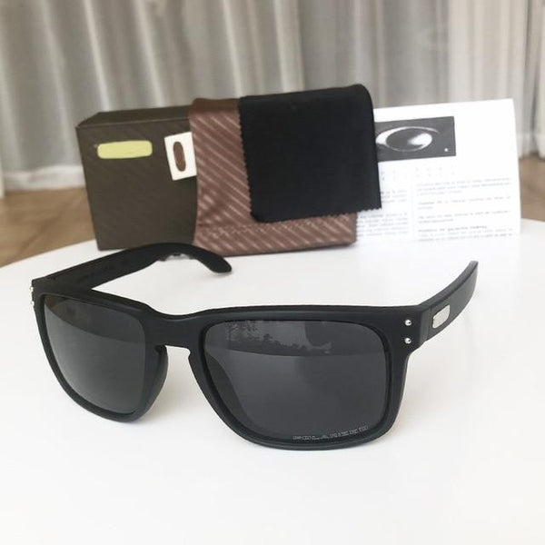 HOLBROOKer Retro Unisex Sunglasses Men Brand Designer Real Polarized UV400 lens Square Sun glasses for Sports Fishing driver vr