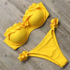 RXRXCOCO Sexy Push Up Bikini Women Swimsuit 2019 Bandeau Beach Wear Brazilian Bikini Set Swimwear Bathing Suit Swimming Suits
