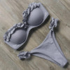RXRXCOCO Sexy Push Up Bikini Women Swimsuit 2019 Bandeau Beach Wear Brazilian Bikini Set Swimwear Bathing Suit Swimming Suits