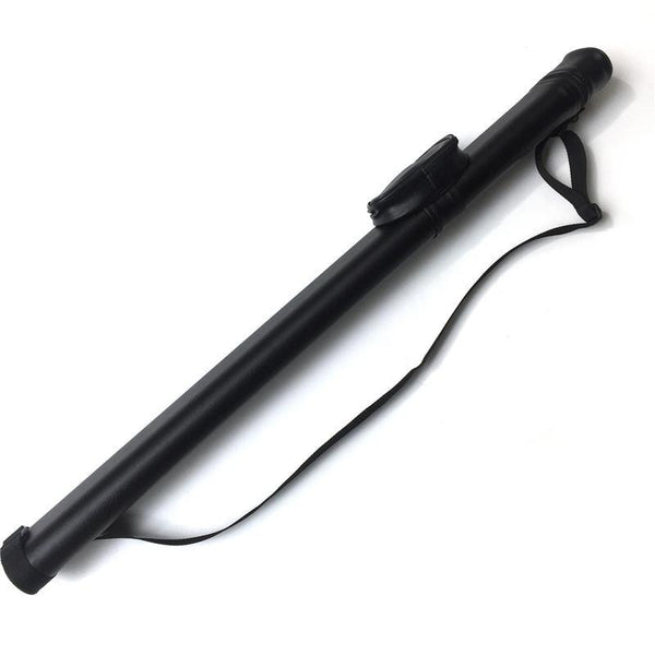 Portable Hard Pool Cue Stick Carrying Case Billiard Canister 2 Holes 1 Butt+1 Shaft Black Snooker & Billiard Accessories