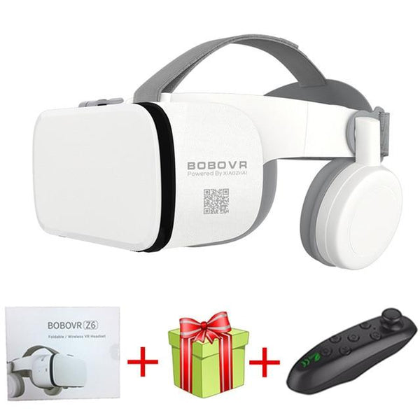 2019 Newest Bobo vr Z6 VR glasses Wireless Bluetooth VR goggles Android IOS Remote Reality VR 3D cardboard Glasses 4.7- 6.2 inch