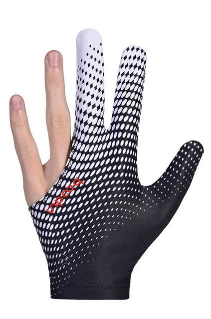 1 PCS Men Women Billiard Gloves Fit Both Left and Right Hand Three-fingered Pool Gloves Snooker Glove Billiard Accessories