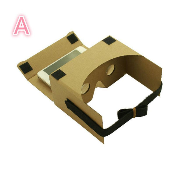 Light Castle 3D VR Head-mounted Cardboard Style Virtual Reality Glasses Shocking Visual Effects For Mobile Phone Iphone Samsung