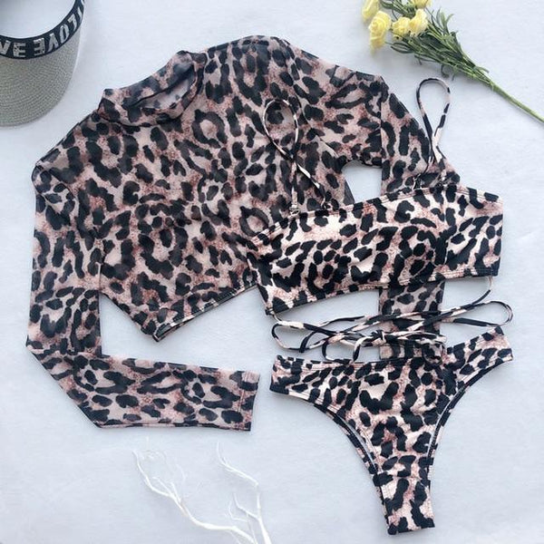 Snake print bikini Push up swimsuit female bathing suit String thong Brazilian bikini 2019 High cut swimwear women Sexy biquini
