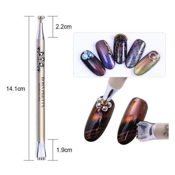 Magnetic Stick Nail Tools for Cat Eye Gel Polish Magnetic Pen Strong Magic 3D DIY Phantom Effect DIY Magnetic Board