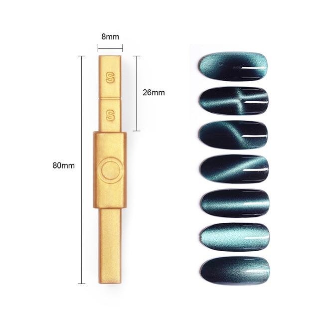 Magnetic Stick Nail Tools for Cat Eye Gel Polish Magnetic Pen Strong Magic 3D DIY Phantom Effect DIY Magnetic Board