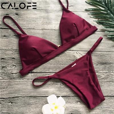 Vertvie Women Micro Bikini Set Swimwear Solid Beach Bathing Suit Brazilian Thong Swimsuit For Girls Bikini Swim Suit Femme 2019
