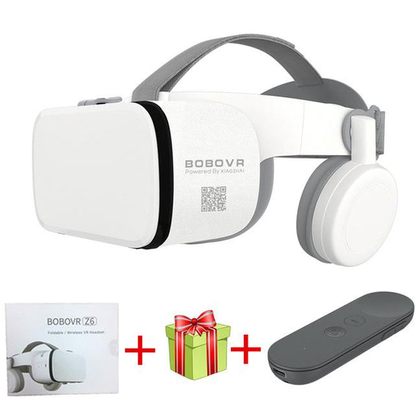 2019 Newest Bobovr Z6 Casque Helmet 3D VR Glasses Virtual Reality Headset Bluetooth Earphone For Smartphone Google Cardboard