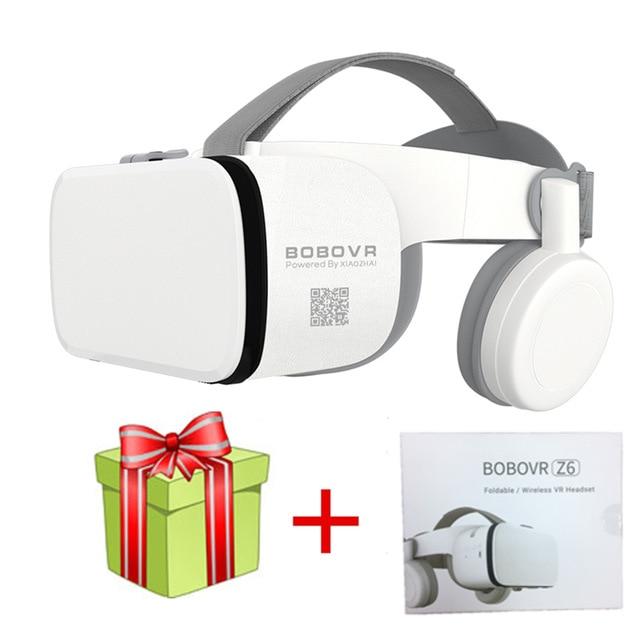 2019 Newest Bobovr Z6 Casque Helmet 3D VR Glasses Virtual Reality Headset Bluetooth Earphone For Smartphone Google Cardboard