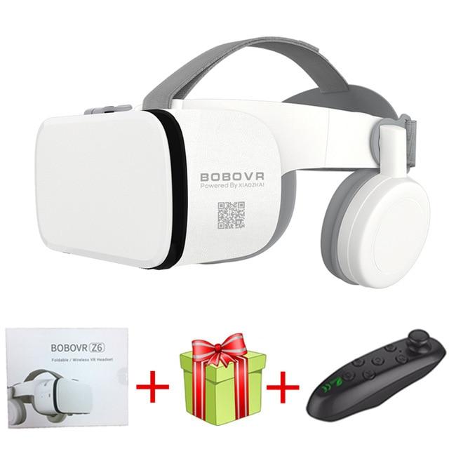 2019 Newest Bobovr Z6 Casque Helmet 3D VR Glasses Virtual Reality Headset Bluetooth Earphone For Smartphone Google Cardboard