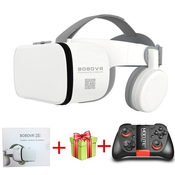 2019 Newest Bobovr Z6 Casque Helmet 3D VR Glasses Virtual Reality Headset Bluetooth Earphone For Smartphone Google Cardboard