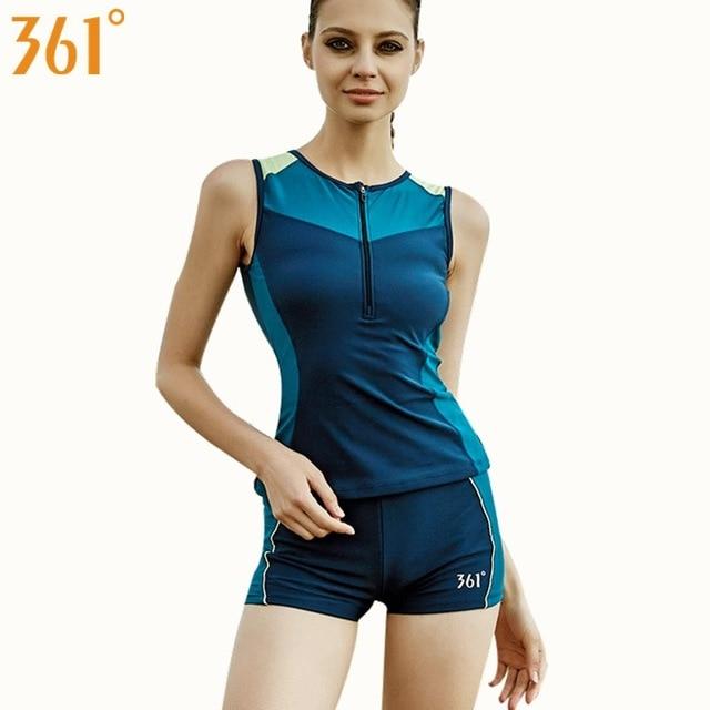 361 Two Piece Bathing Suits Women Surf Tankini Baywatch Swimwear for Women 2019 Female Swimsuit Surfing Girls Swimming Suits